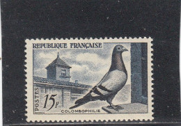 France - Année 1957 - Neuf** - N°YT 1091** - Pigeon Bleu Sion Lamotte - Ongebruikt