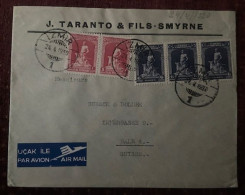 TURKEY,TURKEI,TURQUIE , SMYRNE  TO SUISSE  ,BALE ,1930 COVER - Lettres & Documents