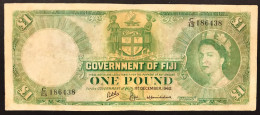 FIJI Figi 1 Pound  1962 Pick#53b Mb Restauri  Lotto 330 - Figi