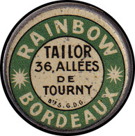 FP FRANCE - Timbres Monnaie - 137, 5c. Semeuse Vert, Fer Peint, Fond Rouge: "Rainbow Tailor - Bordeaux" - Autres