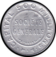 ALU FRANCE - Timbres Monnaie - 137, 5c. Semeuse Vert, Aluminium, Fond Rouge, Type 1: "Société Générale" - Other