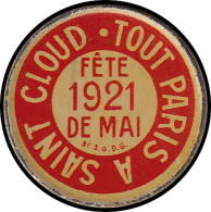 FP FRANCE - Timbres Monnaie - 137, 5c. Semeuse Vert, Fer Peint, Fond Rouge: "Tout Paris à Saint Cloud" - Autres