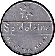 ALU FRANCE - Timbres Monnaie - 137, 5c. Semeuse Vert, Aluminium, Fond Rouge Type 2: "Spidoléïne, Huile Pour Auto" - Sonstige