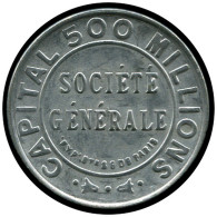ALU FRANCE - Timbres Monnaie - 138, 10c. Semeuse Rouge, Aluminium, Type IIB, Fond Bleu: "Société Générale" - Sonstige