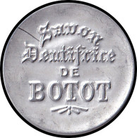 ALU FRANCE - Timbres Monnaie - 138, 10c. Semeuse Rouge, Aluminium, Fond Bleu-noir, Type 2: "Dentifrice Botot" - Autres