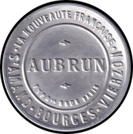 ALU FRANCE - Timbres Monnaie - 140, 25c. Semeuse Bleu, Aluminium, Fond Blanc: "Aubrun" - Autres