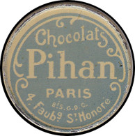 FP FRANCE - Timbres Monnaie - 140, 25c. Semeuse Bleu, Fer Peint, Fond Grenette: "Chocolats Phihan - Paris" - Autres