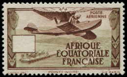 * AFRIQUE EQUATORIALE - Poste Aérienne - 33a, Sans Valeur Faciale: (3.75f.) Avion - Andere & Zonder Classificatie