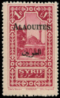 * ALAOUITES - Poste - 26, Surcharge Doublée: 1p. Rose-lilas - Other & Unclassified