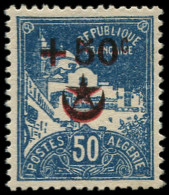 * ALGERIE - Poste - 66a, Double Surcharge Noire + Rouge, Signé Brun & Roumet: 50c. Soldats - Autres & Non Classés