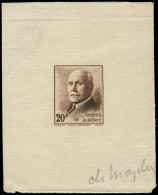 EPA ALGERIE - Poste - 196D, épreuve D'artiste En Brun Découpée De La Cuvette, Signée Mazelin: 20f. Pétain - Sonstige & Ohne Zuordnung