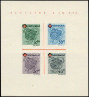 (*) ALL. ZONE FRANCAISE WURTEMBERG - Blocs Feuillets - 1, Toujours Sans Gomme: Croix-Rouge - Other & Unclassified
