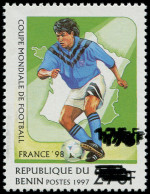 ** BENIN - Poste - Michel 1375, émission Locale, Variété Triple Surcharge: 175/270f. Football 98 - Other & Unclassified