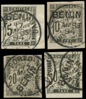 O BENIN - Taxe - 1/4, Signés Brun, Complet - Used Stamps