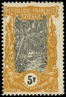 * CONGO - Poste - 41a, Moutarde Et Noir, Signé Calves: 5f. Cocotiers - Unused Stamps