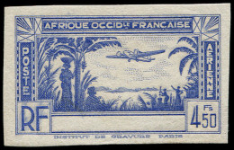 ** COTE D'IVOIRE - Poste Aérienne - 4b, Non émis En Bleu, Non Dentelé, Sans Nom De Territoire: 4.50f. Avion - Sonstige & Ohne Zuordnung