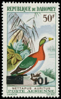 ** DAHOMEY - Poste Aérienne - 111c, Surcharge Renversée: Sarcelle De Madagascar - Unused Stamps