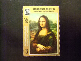 KATHIRI STATE OF SEIYUN PINTURA ( MONA LISA - LEONARDO DA VINCI ) Yvert 117 ** MNH - Madonna