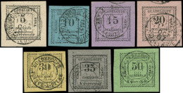 O GUADELOUPE - Taxe - 6/12, Complet 7 Valeurs Dont 6/10 Signés Brun (8 Léger Pli) - Postage Due