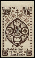 ** INDE FRANCAISE - Poste - 229a, Non Dentelé Sans Indication De Valeur: (3r) Brun France Libre (Maury) - Other & Unclassified