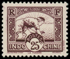 ** INDOCHINE - Poste - 165b, Type III, Barre Du "5" Montante: 25c. Lilas - Ungebraucht