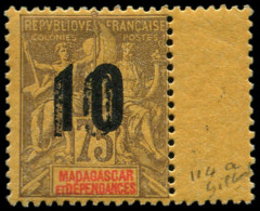 * MADAGASCAR - Poste - 114a, Double Surcharge, Bdf, Signé - Other & Unclassified