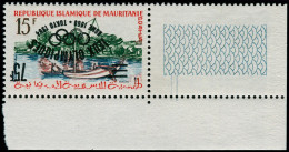 ** MAURITANIE - Poste - 154A, Surcharge Renversée, Cdf: 75f. S. 15f J.O. De Rome/Tokyo 1964 - Other & Unclassified