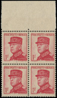 ** MONACO - Poste - 163a, Bloc De 4, Signé Calves, Bdf, Erreur De Couleur Rose: 1f. Louis II - Other & Unclassified