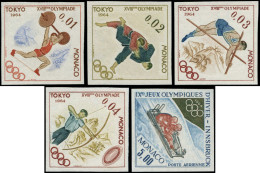 ** MONACO - Poste - 654/7 + Pa. 83, Non Dentelés: Jeux Olympiques De Tokyo 1964, Judo - Autres & Non Classés