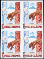 ** NOUVELLE-CALEDONIE - Poste - 738, Bloc De 4 Non Dentelé: Election Des Premiers Mélanésiens (Maury) - Unused Stamps