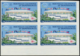 ** NOUVELLE-CALEDONIE - Poste Aérienne - 128, Bloc De 4 Non Dentelé, Bdf: 18f. Pacific Sud (Maury) - Otros & Sin Clasificación