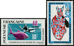 ** POLYNESIE - Poste Aérienne - 29/30, Chasse Sous-marine - Other & Unclassified