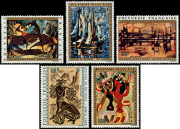 ** POLYNESIE - Poste Aérienne - 65/69, Tableaux 1972 - Other & Unclassified