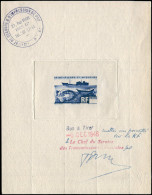 BAT SAINT PIERRE & MIQUELON - Poste - 338, épreuve En Bleu Sans Valeur Faciale, Cachet "Bon à Tirer 6 Déc. 1946" + Signa - Autres & Non Classés