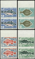** SAINT PIERRE & MIQUELON - Poste - 421/24, 4 Paires Non Dentelées, Bdf: Poissons (Maury) - Unused Stamps