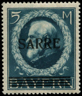 * SARRE - Poste - 30, Signé: 5mk. Bleu - Other & Unclassified