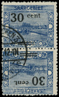 O SARRE - Poste - 75c, Paire Tête-bêche: 30c/80pf. Bleu - Other & Unclassified