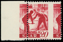 ** SARRE - Poste - 204, Piquage à Cheval: 20pf. Rouge Carminé - Unused Stamps