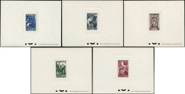 EPL SARRE - Poste - 263/67, 5 épreuves (tirage 100): Bienfaisance 1949 (Michel) - Sonstige & Ohne Zuordnung