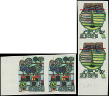 ** SENEGAL - Poste - 524/25, 2 Paires Non Dentelées: Hundertwasser - Sonstige & Ohne Zuordnung