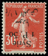 * SYRIE - Poste - 132b, Surcharge Renversée: 1p50 S. 30c. Rouge - Unused Stamps