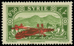 ** SYRIE - Poste Aérienne - 38a, Surcharge Renversée: 0.50p. Vert - Sonstige & Ohne Zuordnung