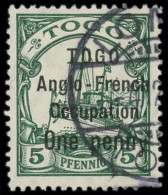 O TOGO - Poste - 33Aa, Type II, "y" Maigre: 1p. Sur 5pf. Vert - Used Stamps