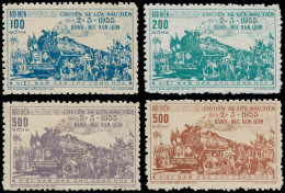 (*) VIETNAM DU NORD - Poste - 89/92, Complet: Chemins De Fer Hanoï - Yunan - Viêt-Nam