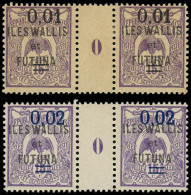 * WALLIS & FUTUNA - Poste - 26A/27A, 2 Paires Millésime "0", Variété "A" étroit - Other & Unclassified