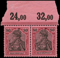 ** ALL. EMPIRE - Poste - 60, Paire, Bdf Avec Numéro, Superbe (Bdf *): 80pf. Germania - Sonstige & Ohne Zuordnung