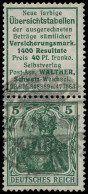 O ALL. EMPIRE - Timbres De Carnets - Michel S. 1.16, 5pf. Vert: Ubersichstabellen - Andere & Zonder Classificatie