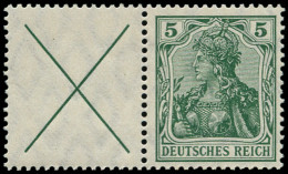 * ALL. EMPIRE - Timbres De Carnets - Michel W 1.1, X + 5pf. Vert Germania - Andere & Zonder Classificatie