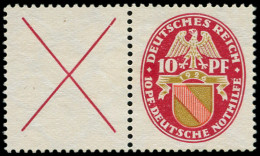 (*) ALL. EMPIRE - Timbres De Carnets - Michel W 24.2 (Michel 399 Y), Filigrane Droit: X + 10pf Armoiries 1926 - Other & Unclassified