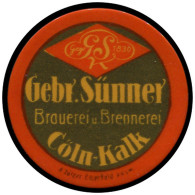 CEL ALL. EMPIRE - Timbres Monnaie - 119, Celluloïd, 5pf. Germania Brun: "Gebi Sunner - Braverei" (Bière) - Other & Unclassified